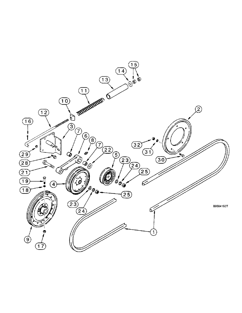 Схема запчастей Case IH 2144 - (9F-04) - STRAW SPREADER, DRIVE (19) - STRAW SPREADER & CHOPPER