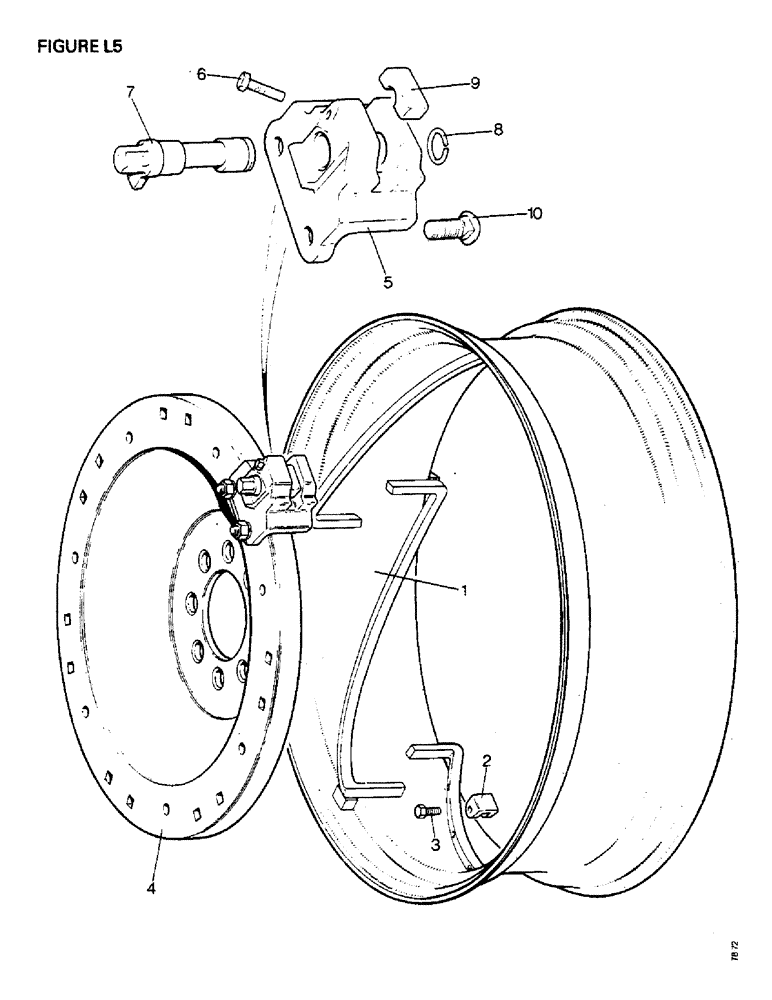 Схема запчастей Case IH 1412 - (L05-1) - CHASSIS, BONNET, FENDERS, SAFETY FRAME AND CAB, POWER ADJUSTED REAR WHEELS (12) - CHASSIS