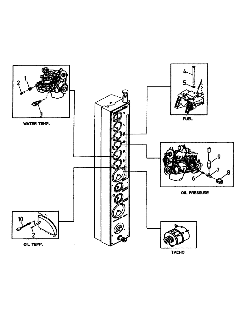 Схема запчастей Case IH 7700 - (C07-02) - SENDERS AND SWITCHES, 125 Engine & Engine Attachments