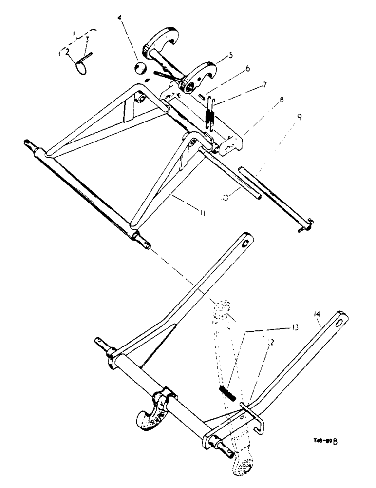 Схема запчастей Case IH 434 - (6-007) - AUTOMATIC HITCH ATTACHMENT, 3064664R91 - ATTACHMENTS (09) - CHASSIS