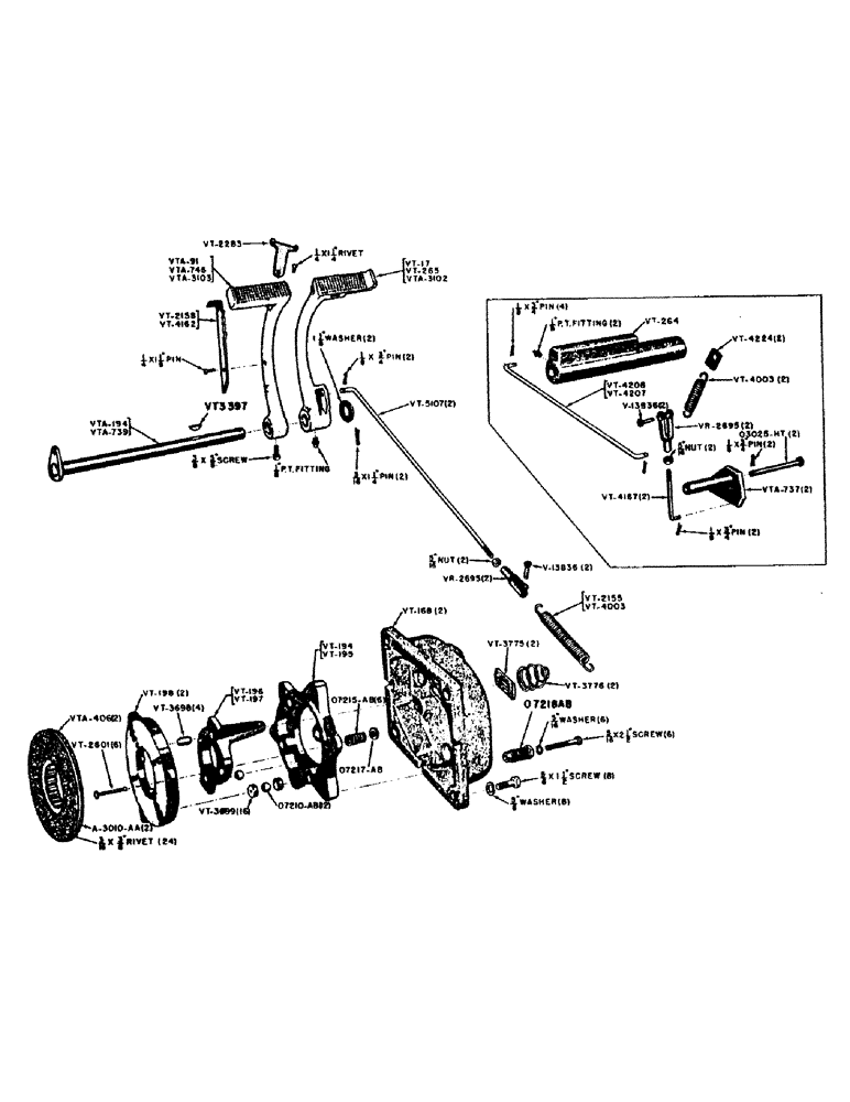 Схема запчастей Case IH VAC13-SERIES - (064) - VAC, VA AND VAO DISC TYPE BRAKE ASSEMBLIES (06) - POWER TRAIN