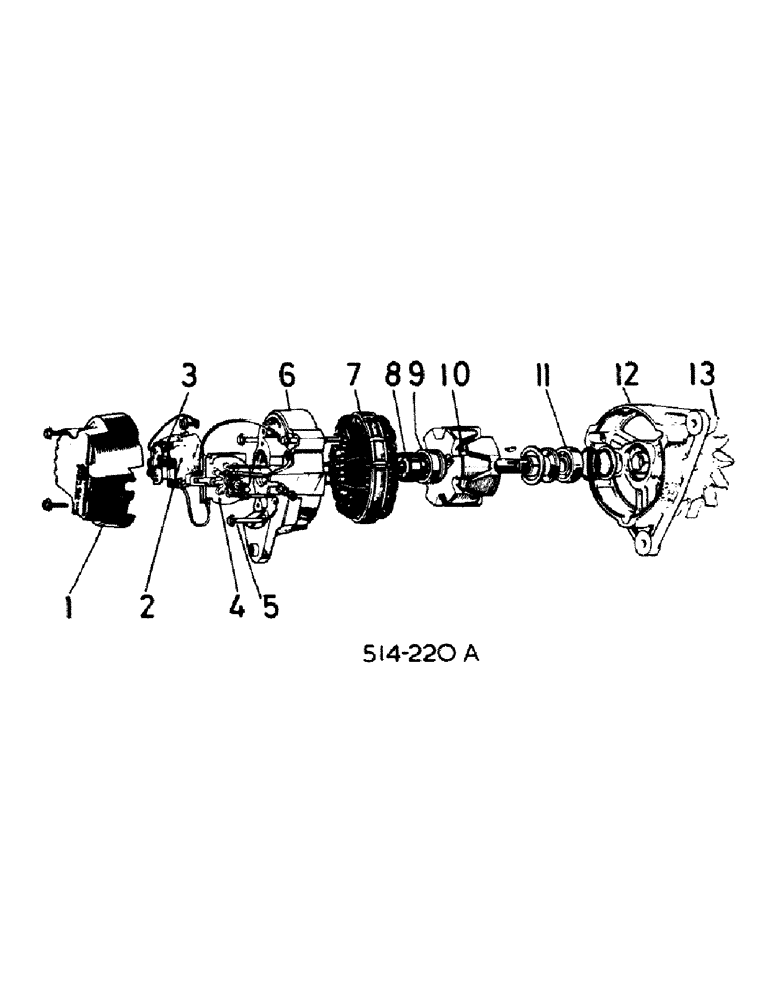 Схема запчастей Case IH 384 - (08-02) - ELECTRICAL, ALTERNATOR, LUCAS (06) - ELECTRICAL
