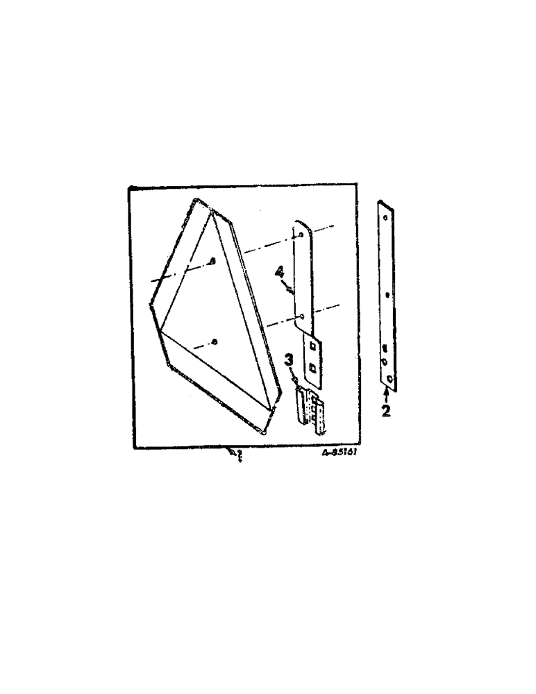 Схема запчастей Case IH 414 - (183[1]) - SLOW MOVING VEHICLE EMBLEM (90) - PLATFORM, CAB, BODYWORK AND DECALS