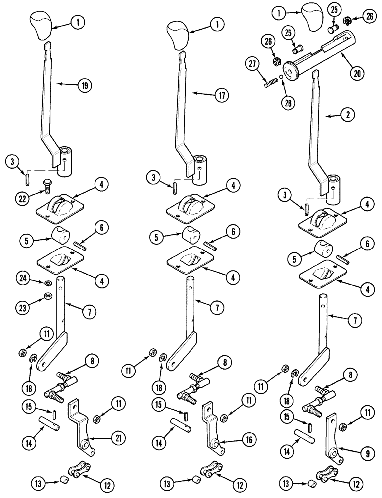 Схема запчастей Case IH CX100 - (08-13) - REMOTE HYDRAULIC CONTROLS (08) - HYDRAULICS