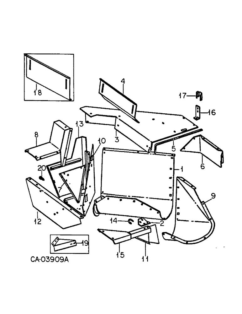 Схема запчастей Case IH 48 - (B-07) - HOPPER AND CONNECTIONS 
