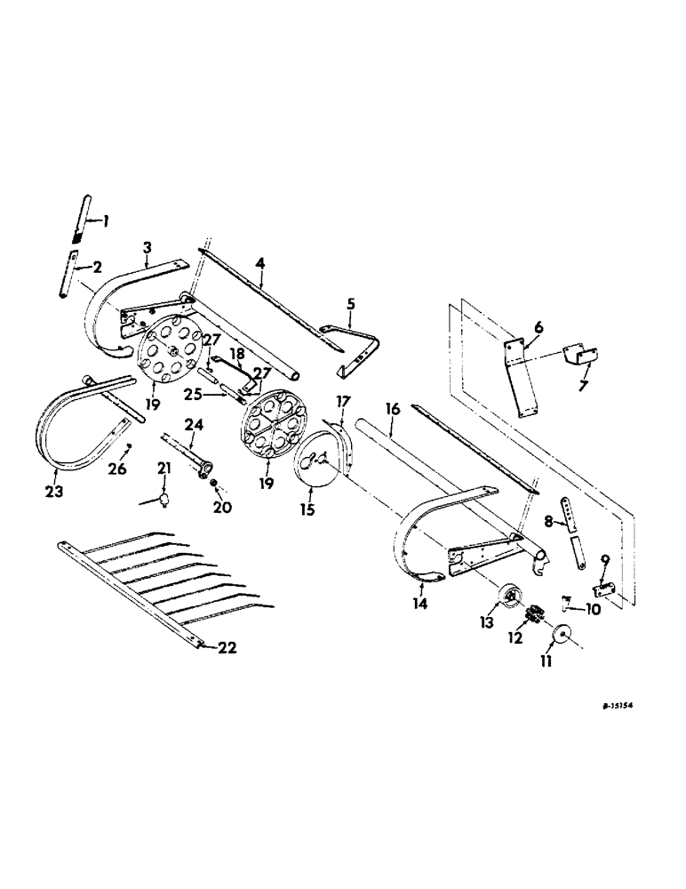 Схема запчастей Case IH 420 - (D-14) - CUSTOM PICKUP CYLINDER 