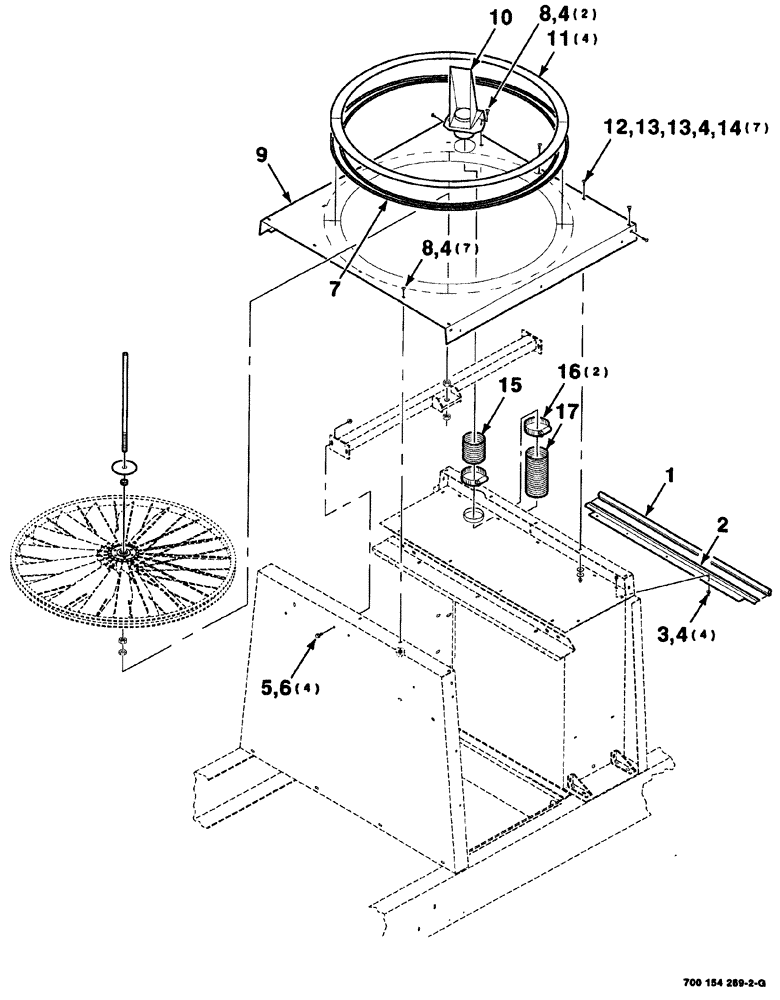Схема запчастей Case IH 8880 - (07-074) - ROTARY SCREEN ASSEMBLY (8880HP) (90) - PLATFORM, CAB, BODYWORK AND DECALS
