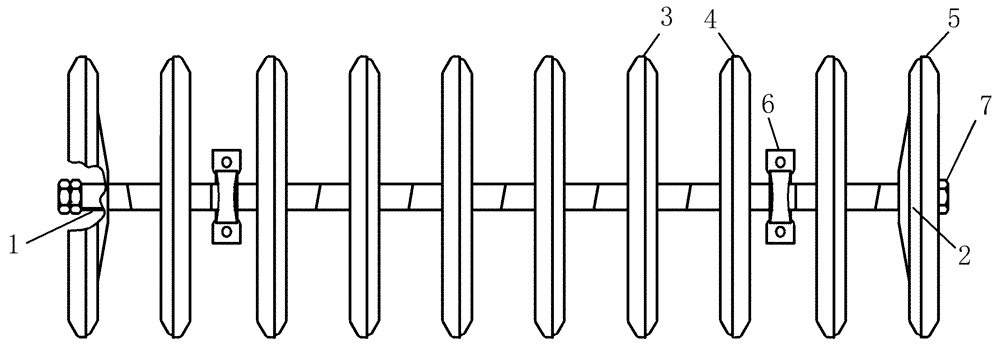 Схема запчастей Case IH 400 - (75.200.23) - PACKER GANG ASSY 7.2" SPACING, 10 STEEL WHEELS (75) - SOIL PREPARATION