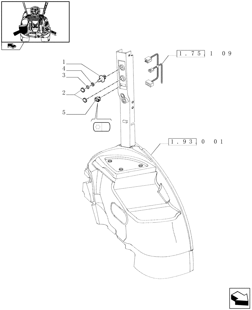 Схема запчастей Case IH MAXXUM 140 - (1.75.1[07]) - HEATING/AIR CONDITIONING CONTROLS (06) - ELECTRICAL SYSTEMS