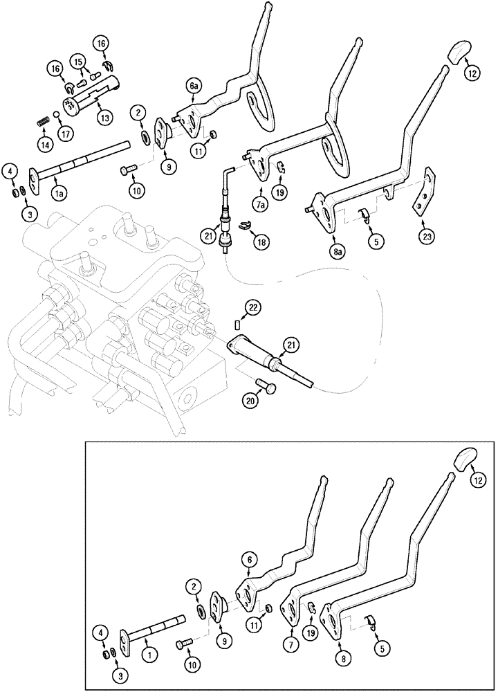 Схема запчастей Case IH MX150 - (08-38) - CONTROLS - REMOTE CONTROL VALVE (35) - HYDRAULIC SYSTEMS