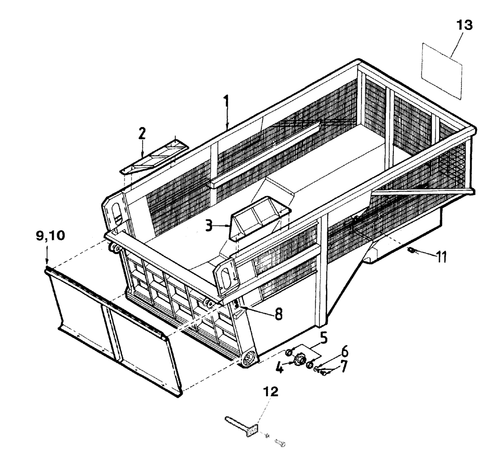 Схема запчастей Case IH AUSTOFT - (A01-06) - BIN Mainframe & Functioning Components