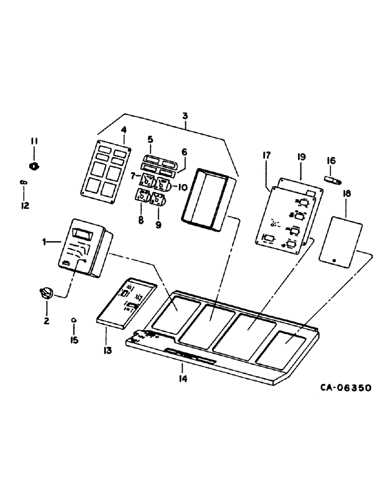Схема запчастей Case IH 1480 - (11-02) - INSTRUMENTS, INSTRUMENTS AND GAGES, SERIAL NO. 24001 AND ABOVE Instruments