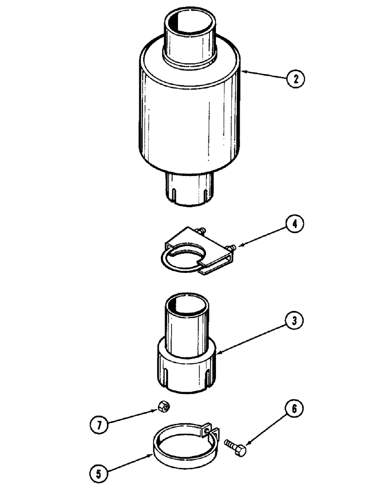 Схема запчастей Case IH 2090 - (2-20) - SPARK ARRESTER KIT, 504BD DIESEL ENGINE (02) - ENGINE