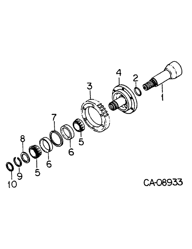 Схема запчастей Case IH 5088 - (07-07) - DRIVE TRAIN, IPTO AND PUMP DRIVE GEAR (04) - Drive Train