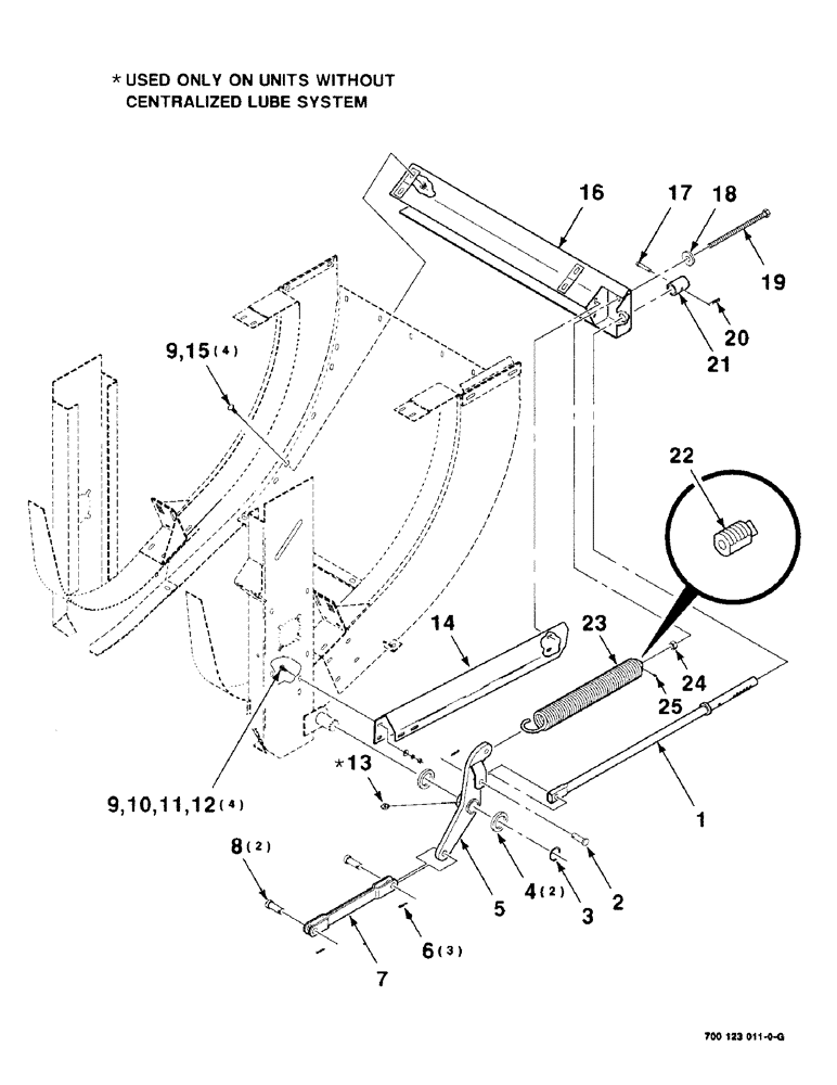 Схема запчастей Case IH 8575 - (3-06) - PICKUP FLOTATION ASSEMBLY Pickup
