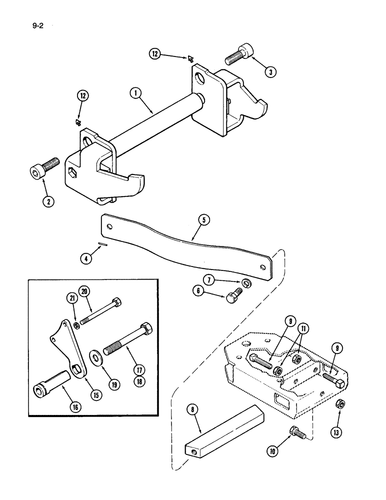 Схема запчастей Case IH 3594 - (9-002) - CROSSBAR AND WISHBONE SPRINGS (09) - CHASSIS/ATTACHMENTS