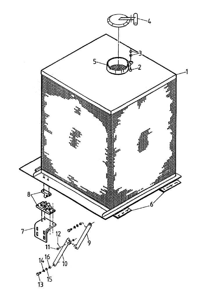 Схема запчастей Case IH 7000 - (C03-35) - AIR INLET SCREEN (L10), UP TO AND INCLUDING SERIAL #7907 Engine & Engine Attachments