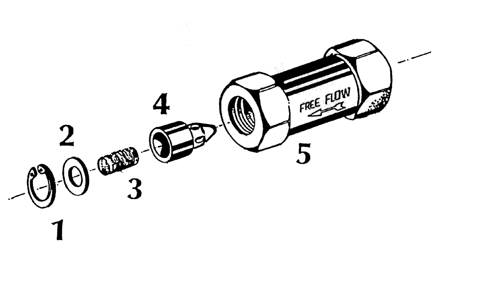 Схема запчастей Case IH 7000 - (B04-50) - HYDRAULIC CHECK VALVE * 3/4" Hydraulic Components & Circuits
