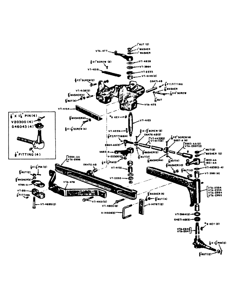 Схема запчастей Case IH VAC13-SERIES - (100) - VAH ADJUSTABLE FRONT AXLE, BEFORE TRACTOR #5570000 (06) - POWER TRAIN