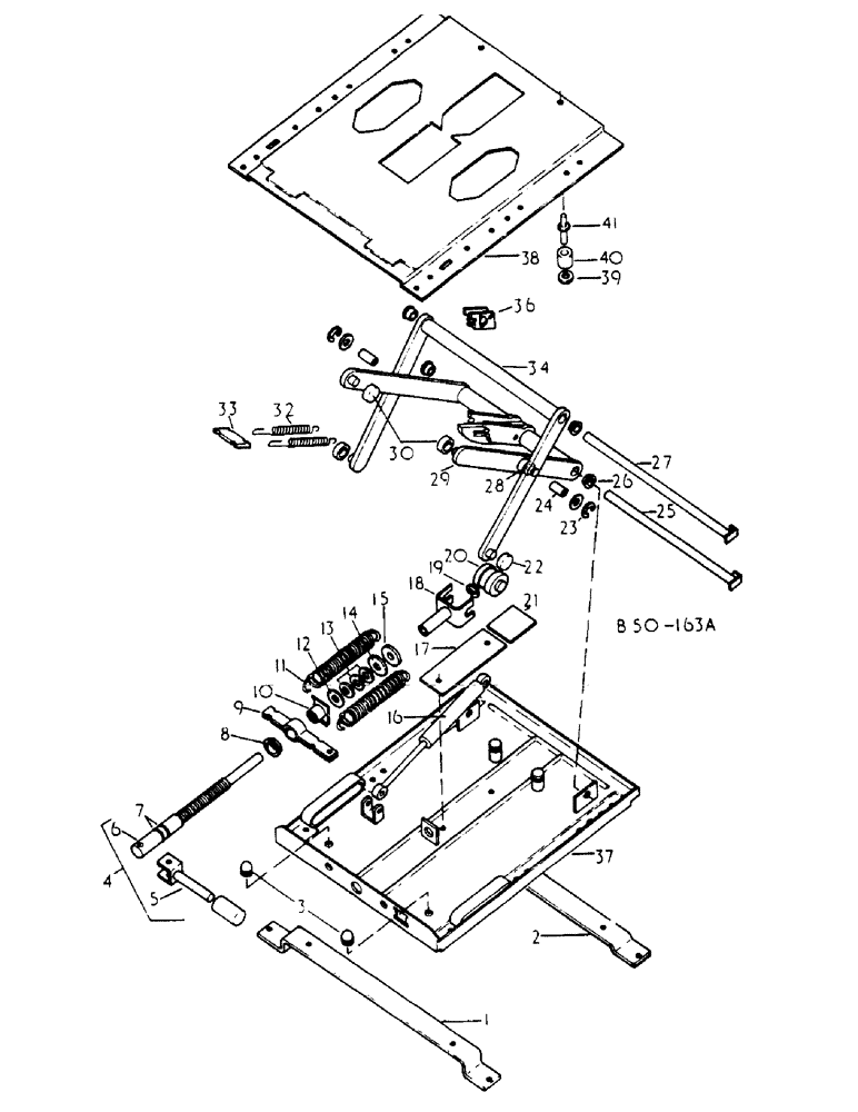Схема запчастей Case IH 278 - (13-064) - SEAT SUSPENSION, GRAMMER (05) - SUPERSTRUCTURE