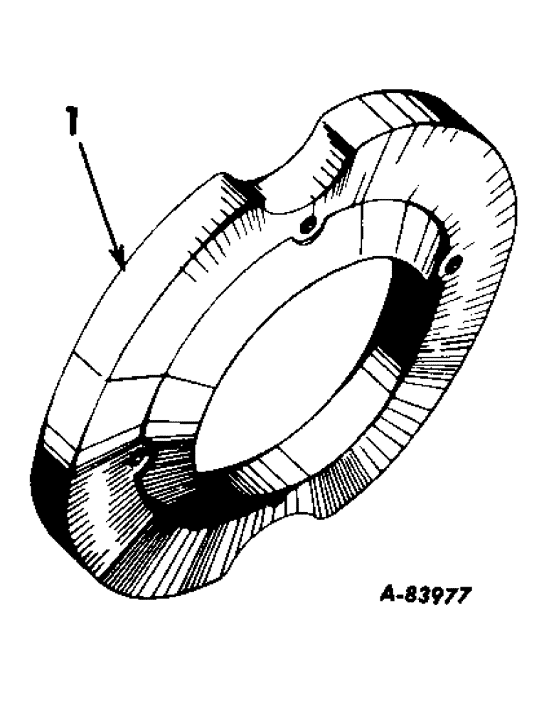 Схема запчастей Case IH B414 - (114) - WHEELS, FRONT WHEEL WEIGHTS (11) - WHEELS