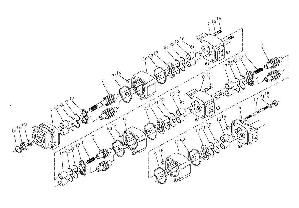 Схема запчастей Case IH 7700 - (B04[07]) - HYDRAULIC PUMP COMMERCIAL {125/M11-330/3306} Hydraulic Components & Circuits