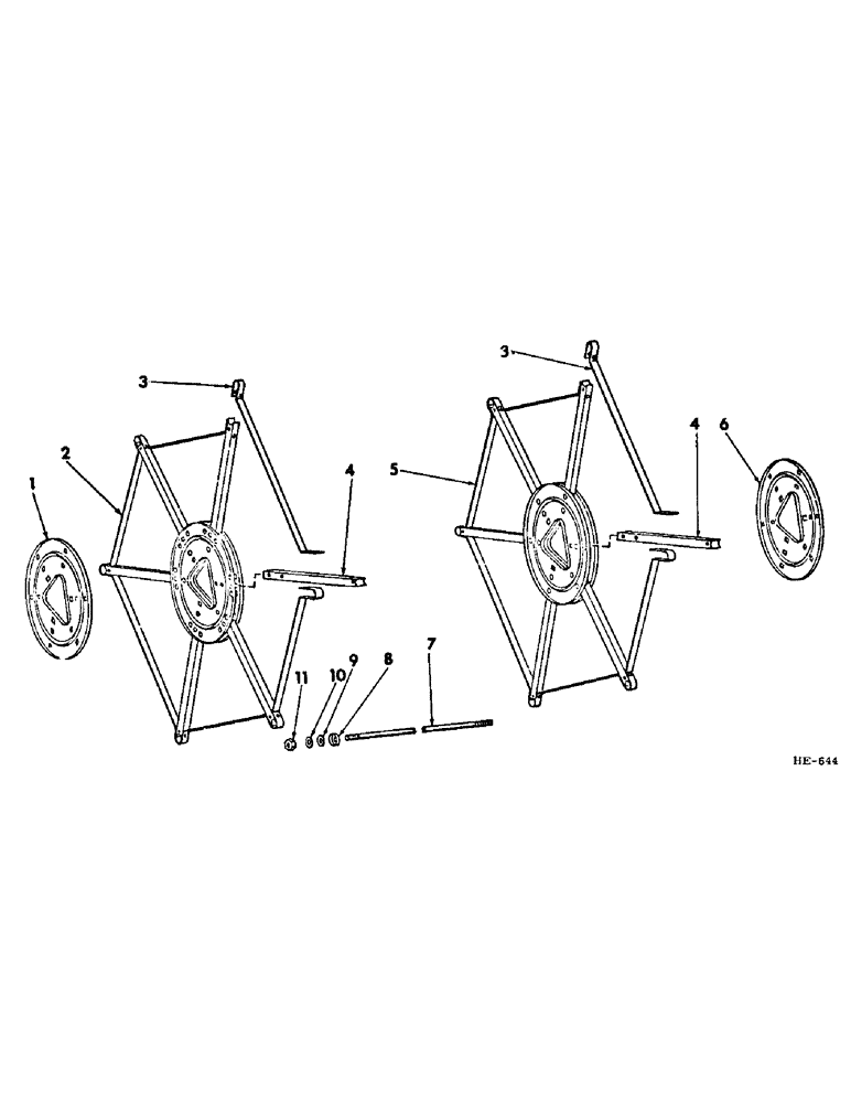 Схема запчастей Case IH 275 - (Q-40) - PLATFORMS, PICK-UP REEL SPIDER Platforms
