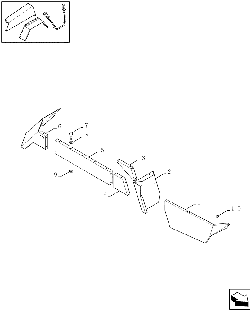Схема запчастей Case IH LBX331R - (08.012[01]) - LOWER SHIELDS, TANDEM AXLE, RH (08) - SHEET METAL/DECALS