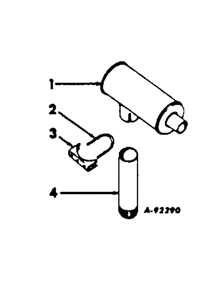 Схема запчастей Case IH C-135 - (C-35) - EXHAUST SYSTEM, NEW STYLE, 201 SELF-PROPELLED WINDROWERS 