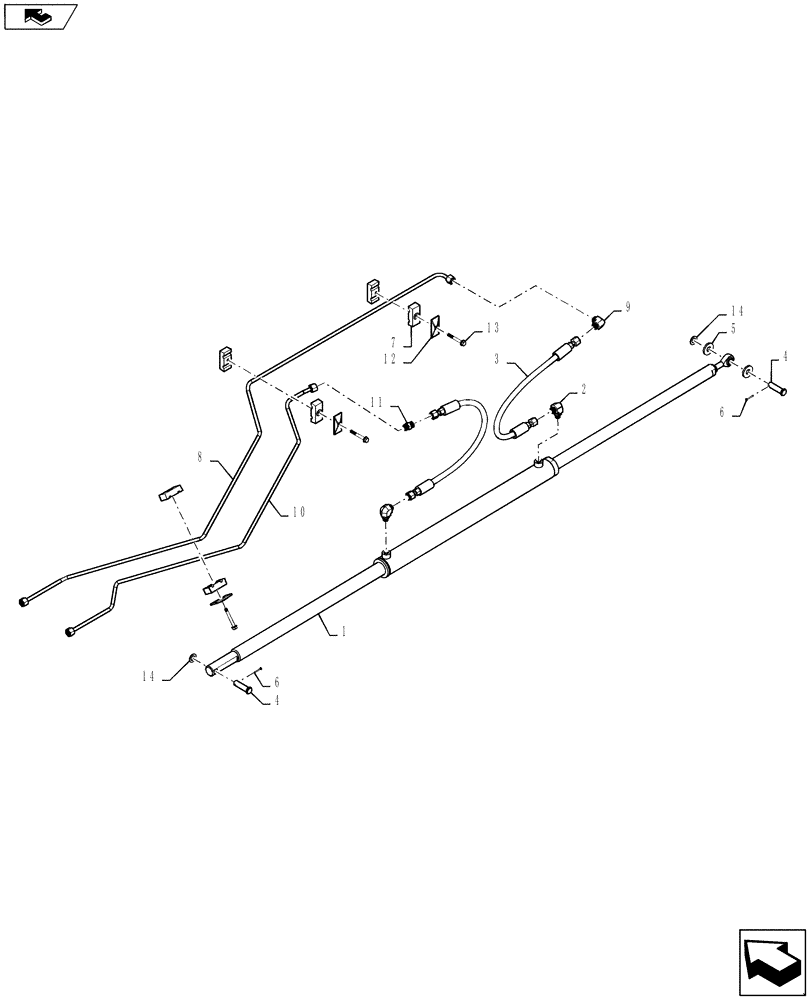 Схема запчастей Case IH 9230 - (35.440.07[01]) - HYDRAULICS, LC VERSION, GRAIN COVER (35) - HYDRAULIC SYSTEMS