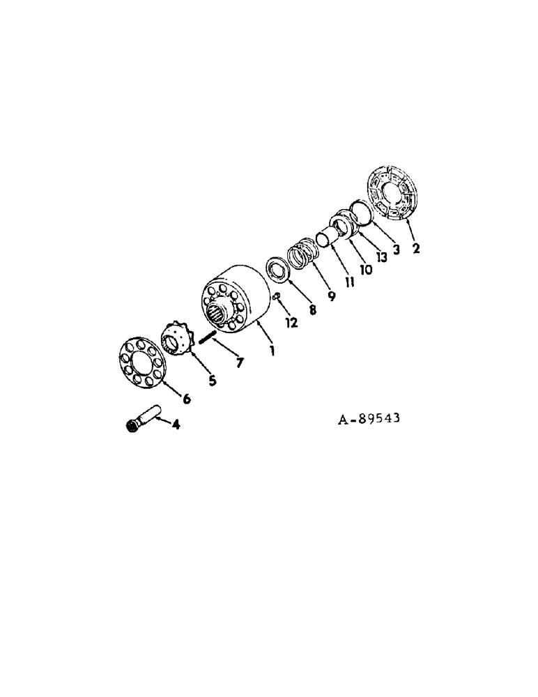 Схема запчастей Case IH HYDRO 186 - (07-11[A]) - DRIVE TRAIN, PUMP CYLINDER BLOCK KIT (04) - Drive Train