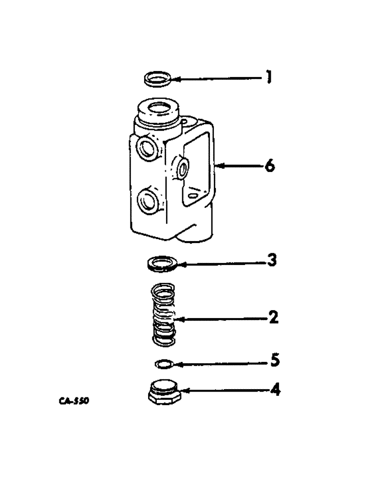 Схема запчастей Case IH HYDRO 186 - (07-33) - DRIVE TRAIN, DIFFERENTIAL LOCK VALVE (04) - Drive Train