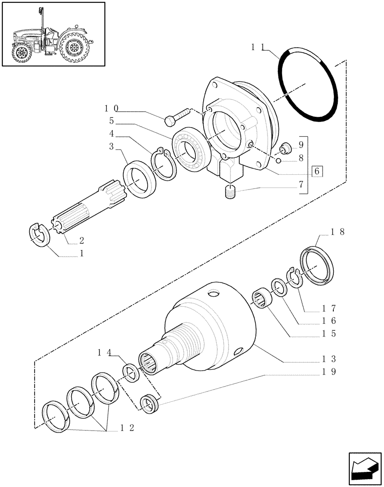 Схема запчастей Case IH JX1095N - (1.28.7/02[01]) - (VAR.297) HI-LO NA - HYDRAULIC CONTROL OF GEARBOX, CLUTCH COVER PLATE AND LID (03) - TRANSMISSION