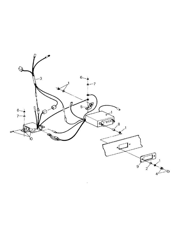 Схема запчастей Case IH KS-360 - (01-19) - RADIO & MOUNTING, FUJITSU ELECTRONIC CASSETTE RADIO (10) - CAB