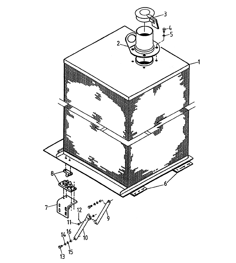 Схема запчастей Case IH 7000 - (C03-35A) - AIR INLET SCREEN (L10), SERIAL #7908 AND ONWARDS Engine & Engine Attachments