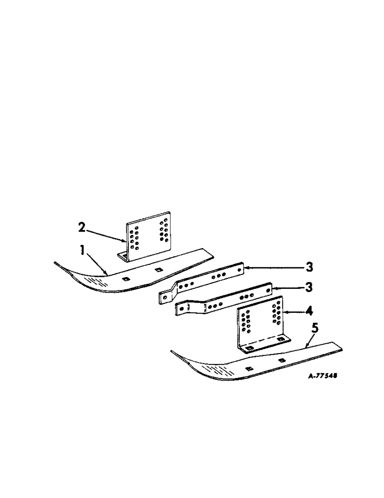 Схема запчастей Case IH 54-SERIES - (W-15) - NARROW GAUGE SHOE ATTACHMENT, 7 INCHES WIDE, ONE PER ROW 