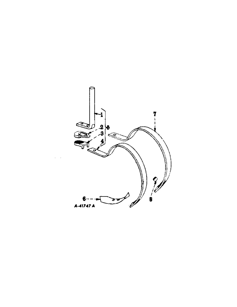 Схема запчастей Case IH 461 - (U-30[A]) - SPRING TEETH, SINGLE 