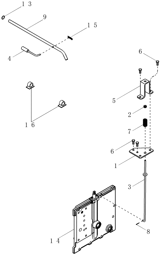 Схема запчастей Case IH MAGNUM 255 - (07-08) - PARK BRAKE - RELEASE (07) - BRAKES