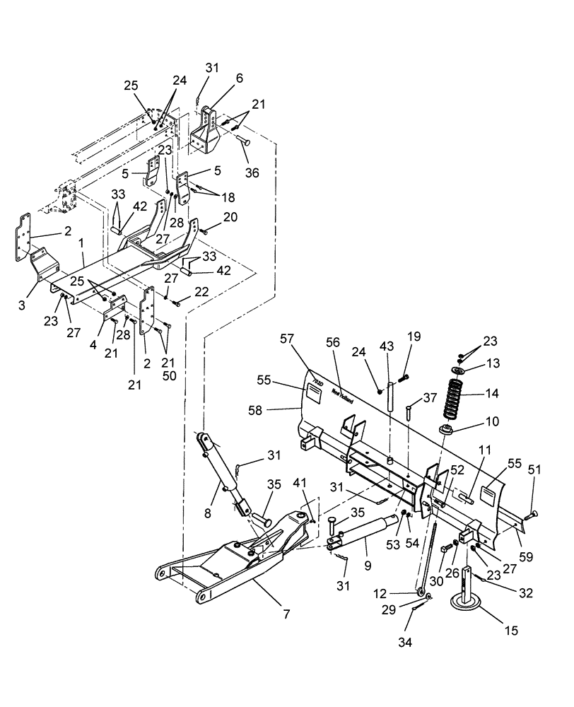Схема запчастей Case IH BMX184 - (109) - 84" MAINFRAME & BLADE (00) - COMPLETE MACHINE