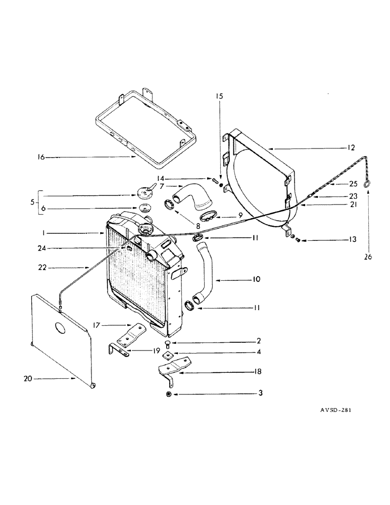 Схема запчастей Case IH FU-267D - (076) - RADIATOR (02) - ENGINE