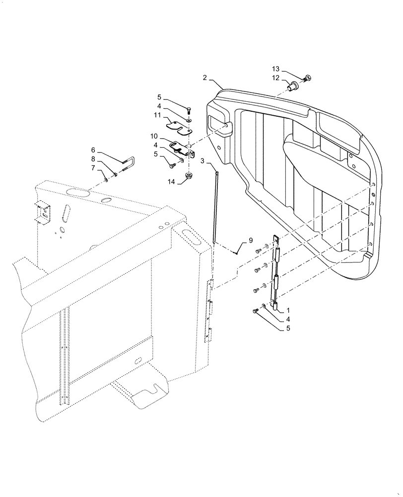 Схема запчастей Case IH 3020-35 - (58.208.01[01]) - END SHIELDING, RIGHT HAND (58) - ATTACHMENTS/HEADERS