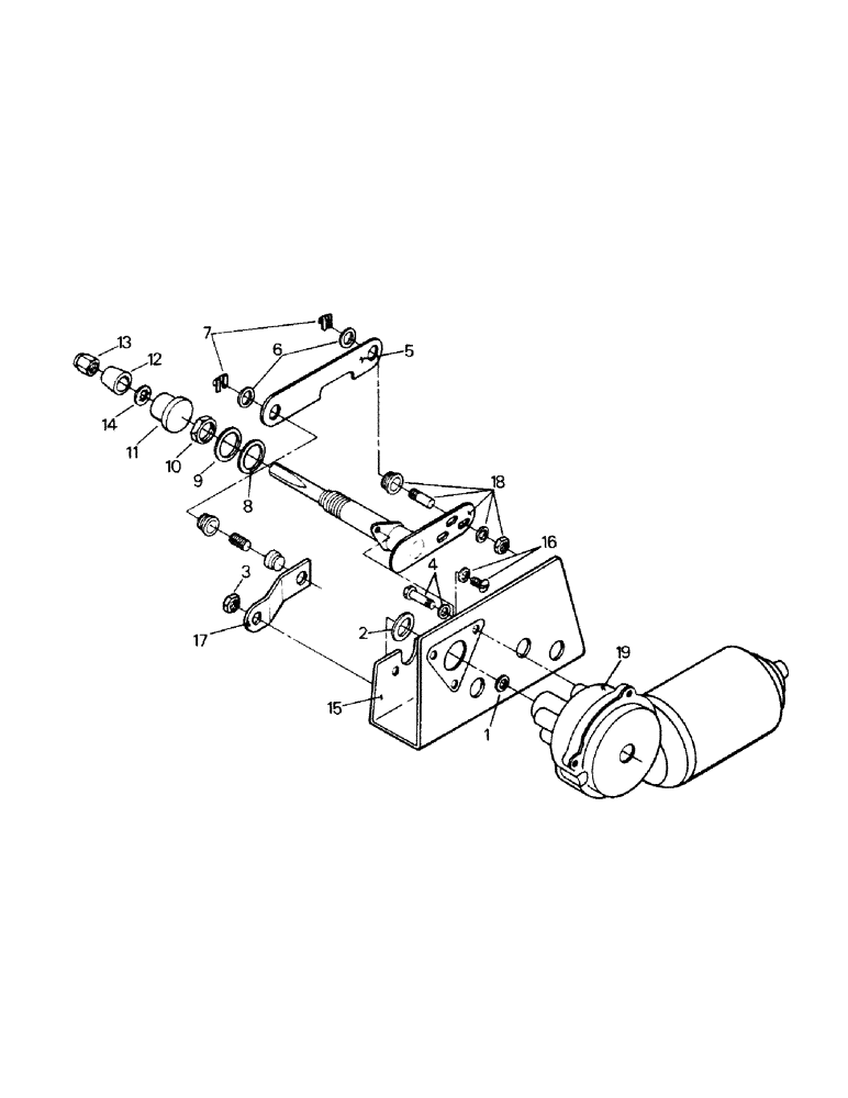 Схема запчастей Case IH KP-525 - (01-21) - WIPER DRIVE ASSEMBLY (10) - CAB