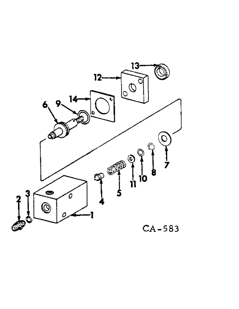 Схема запчастей Case IH HYDRO 186 - (07-14) - DRIVE TRAIN, FOOT-N-INCH VALVE (04) - Drive Train