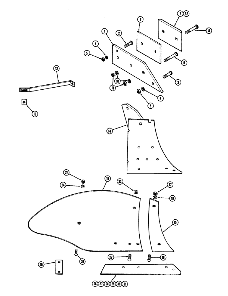 Схема запчастей Case IH 400-SERIES - (46) - BOTTOM, 18 INCH, GENERAL PURPOSE, HEAVY DUTY 