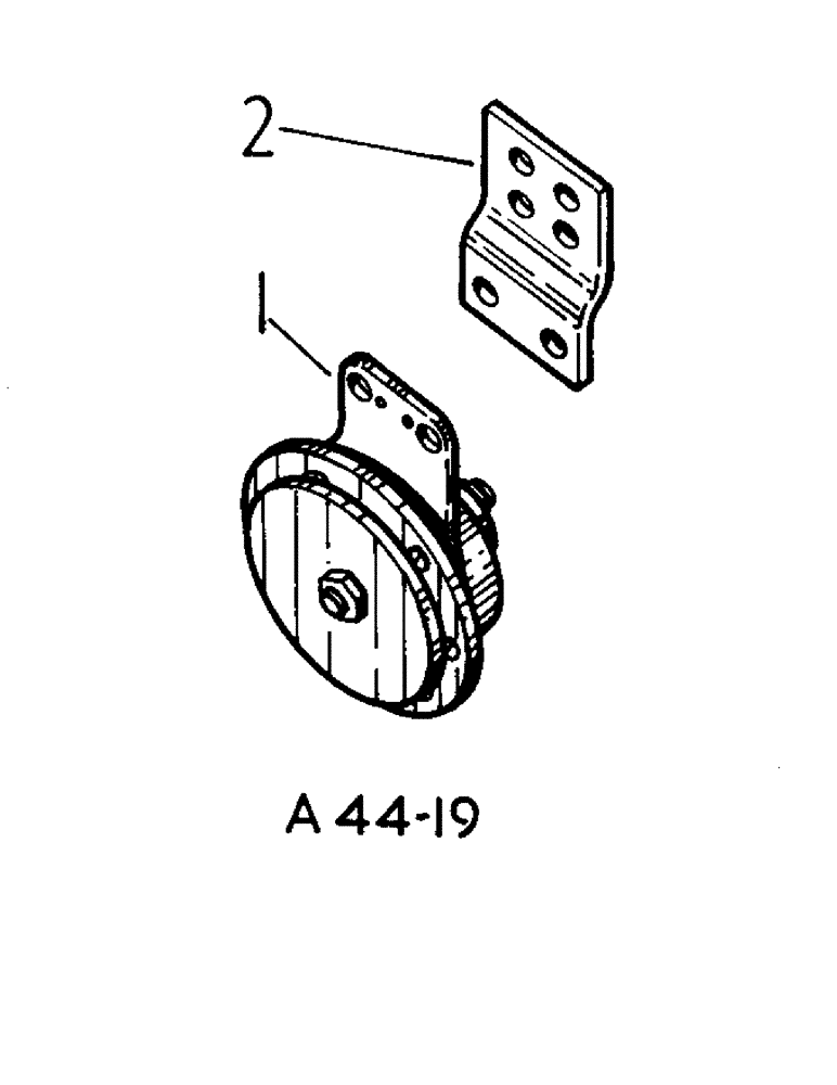 Схема запчастей Case IH 354 - (6-81) - ATTACHMENTS, HORN Attachments