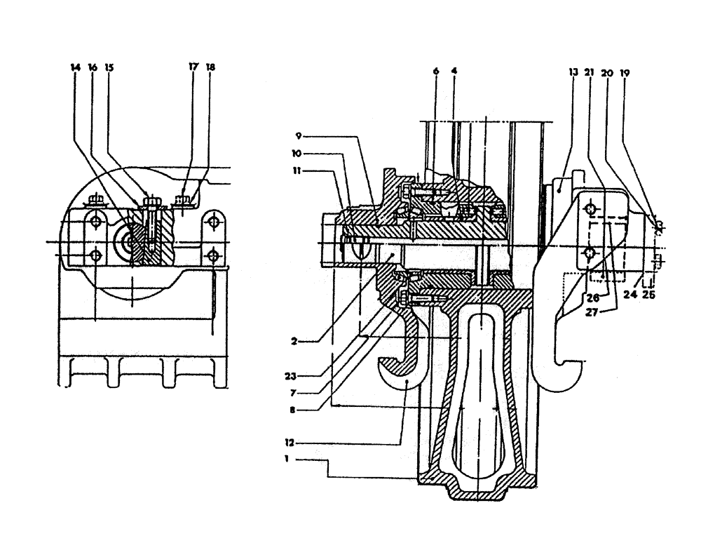 Схема запчастей Case IH 7700 - (A04-60) - FRONT TRACK IDLER (7700) Mainframe & Functioning Components