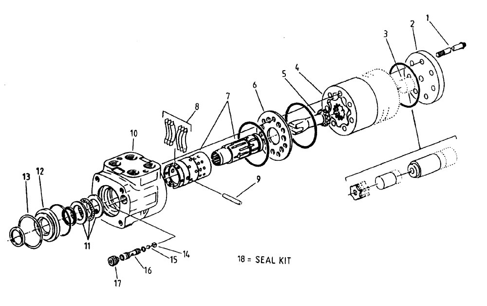 Схема запчастей Case IH 7700 - (B03[11]) - HYDRAULIC MOTOR ORBITROL CHAR-LYNN: 22.6 CU. IN. Hydraulic Components & Circuits