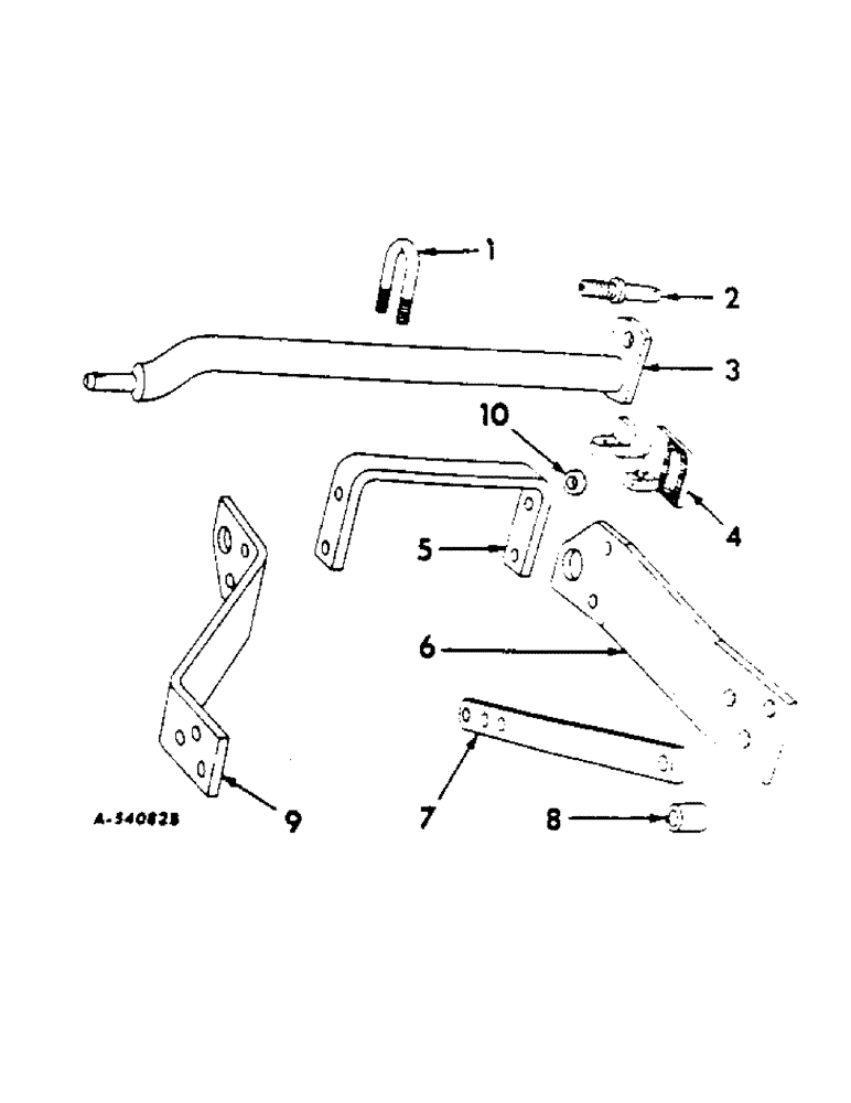 Схема запчастей Case IH 309A - (M-03[A]) - COUPLING BEAM, FOR THREE POINT HITCH 