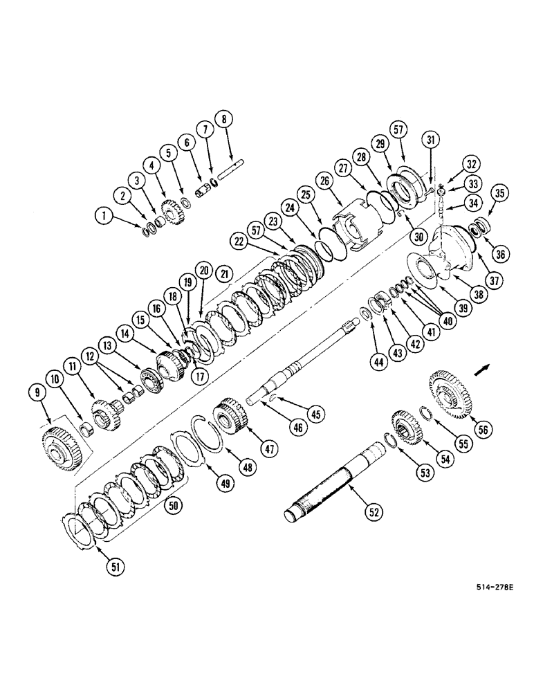 Схема запчастей Case IH 685 - (6-380) - FORWARD AND REVERSE - SYNCHROMESH DRIVE - (06) - POWER TRAIN