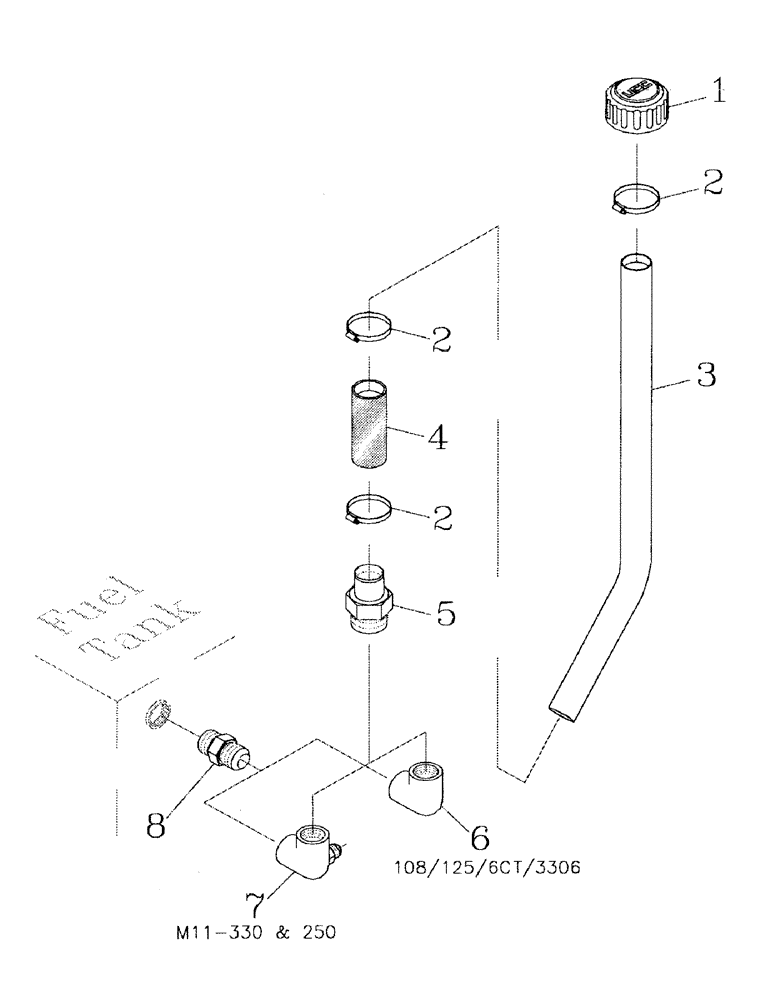 Схема запчастей Case IH 7700 - (C01-13) - FUEL TANK BREATHER Engine & Engine Attachments